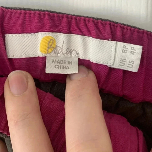 Boden Silk blend elastic waist drawstring crop pants - Picture 2 of 5